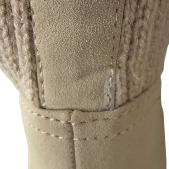 Mia Kara Knit Cuff Lug Sole Chelsea Boot Sand Tan Women’s Size 7 - Picture 14 of 14